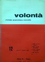 Volontà - Anno XV n. 12/Dicembre 1962