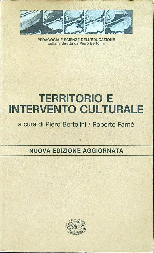 Territorio e intervento culturale - Araldo Bertolini - copertina