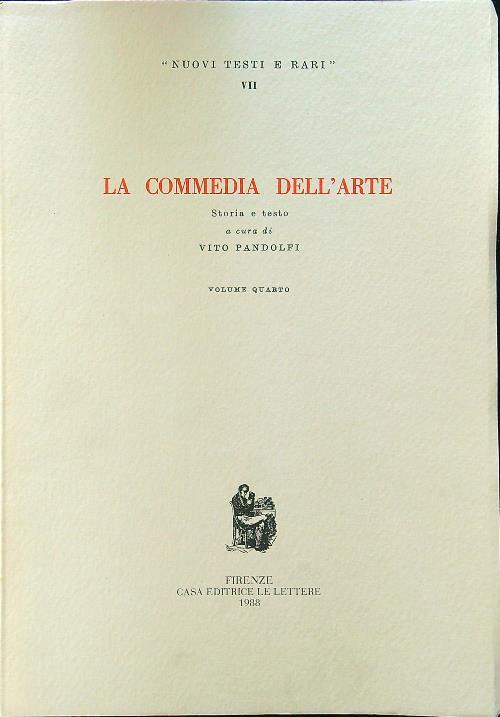La commedia dell'arte vol. IV