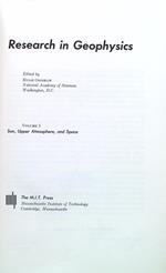 Research in Geophysics 1. Sun, Upper Atmosphere, and Space