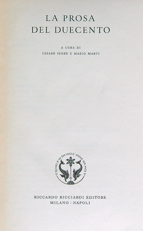 La prosa del duecento