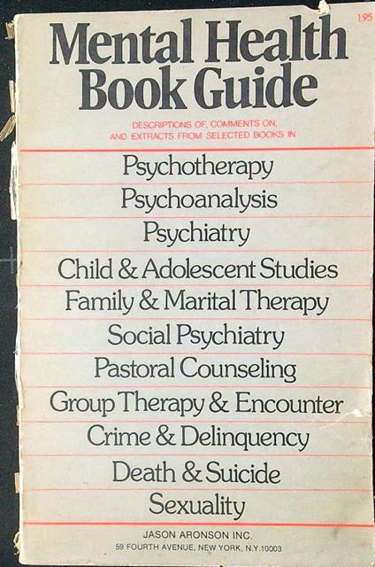 Mental Health Book Guide - copertina