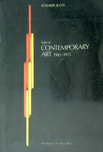 Sotheby's & Co. Sale of contemporary art 1945-1973 - copertina