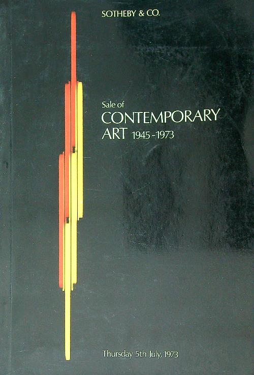 Sotheby's & Co. Sale of contemporary art 1945-1973 - copertina