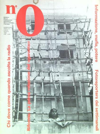 NumeroZero - Anno 6, N. 7-8/Luglio Agosto 1982 - copertina