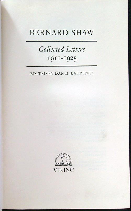 Collected letters 1911-1925