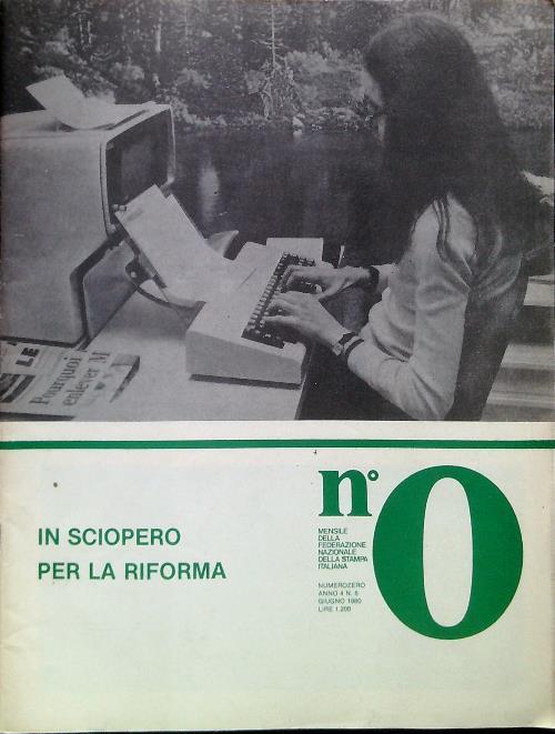 NumeroZero - Anno 4, N. 6/Giugno1980 - copertina