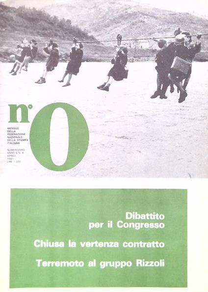NumeroZero - Anno 5, N. 4/Aprile 1981 - copertina