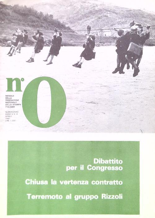 NumeroZero - Anno 5, N. 4/Aprile 1981 - copertina