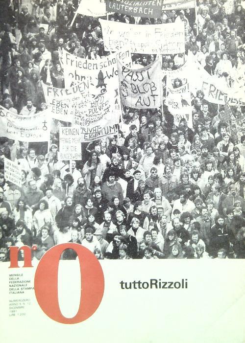 NumeroZero - Anno 5, N. 12/Dicembre 1981 - copertina