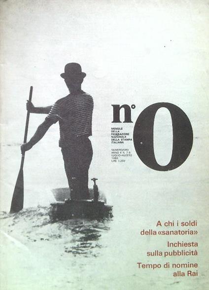 NumeroZero - Anno 4, N. 7-8/Luglio Agosto 1980 - copertina