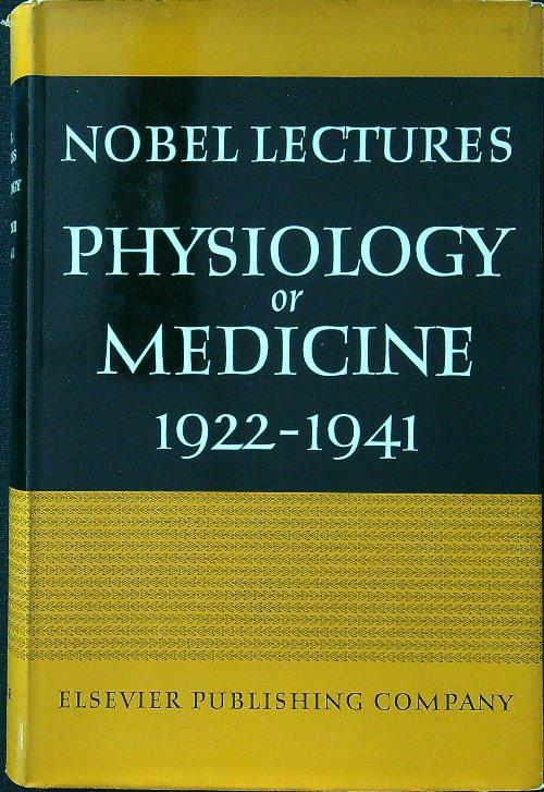 Physiology or medicine 1922-1941