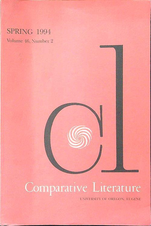 Comparative literature spring 1994 vol. 46 n.2 - copertina