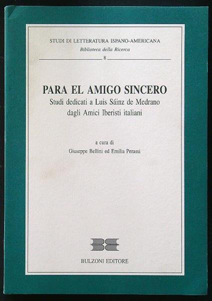 Para el amigo sincero - copertina