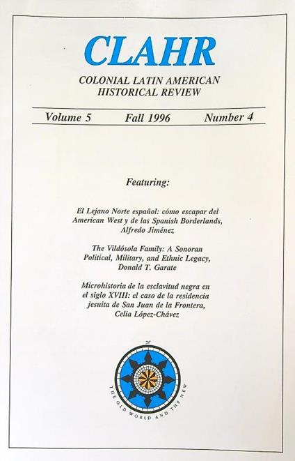 Clahr 4/Fall 1996 - copertina