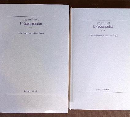 Giovanni Pascoli. L'opera poetica 2 vv - Eugenio Treves - copertina