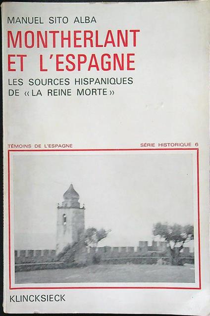 Montherlant et l'Espagne - copertina