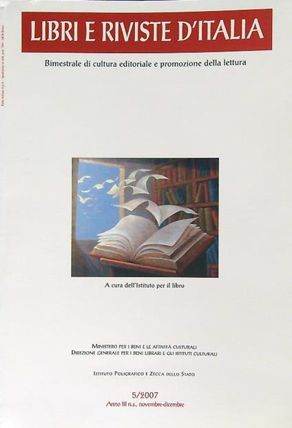 Libri e riviste d'Italia 5/2007 - copertina