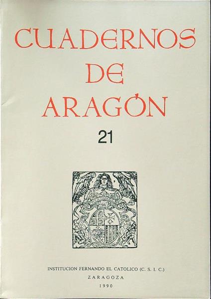 Cuadernos de Aragon 21 - copertina