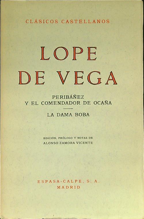 Peribanez y el comendador de Ocana - La dama Boba - Lope de Vega - copertina