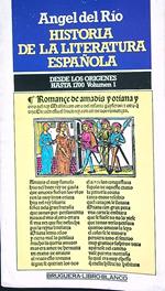 Historia de la literatura espanola. Volumen 1