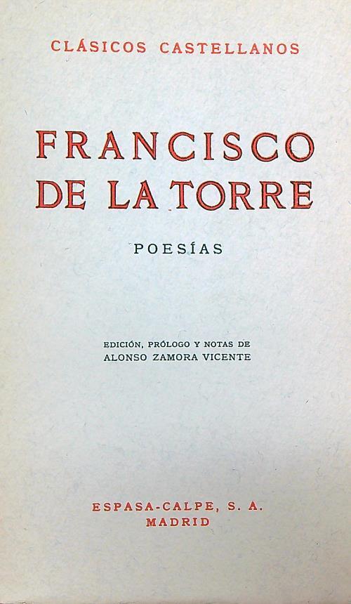 Francisco de La torre. Poesias