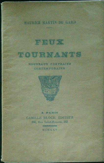 Feux tournants - copertina