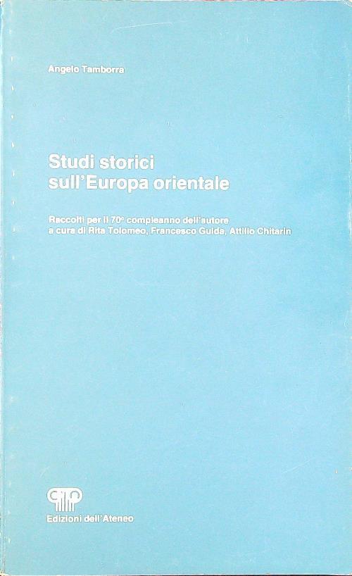 Studi storici sull'Europa orientale