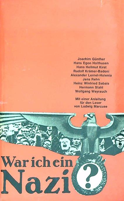 War ich ein Nazi? - copertina