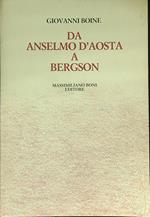 Da Anselmo d'Aosta a Bergson