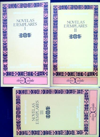 Novelas ejemplares I-II-III - Miguel de Cervantes - copertina