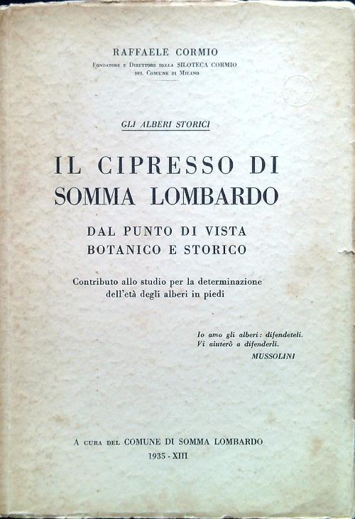 Il cipresso di Somma Lombardo