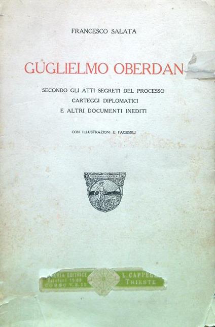 Guglielmo Oberdan - Francesco Sala - copertina