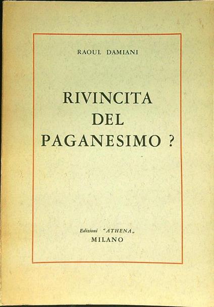 La rivincita del paganesimo? - copertina