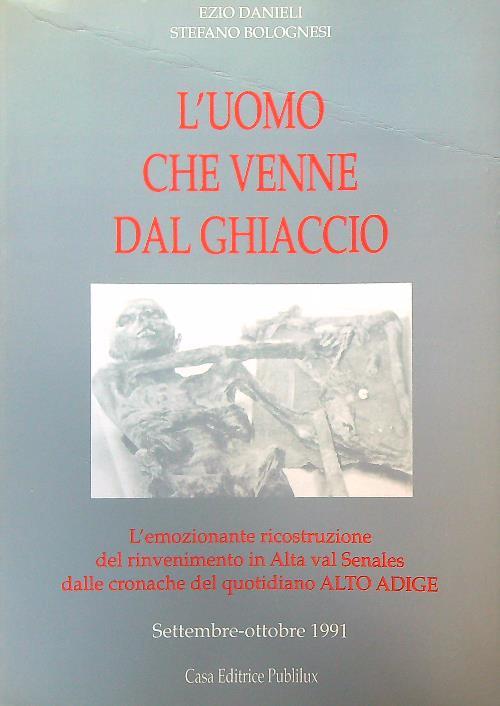 L' uomo che venne dal ghiaccio - Ezio Damieli - copertina
