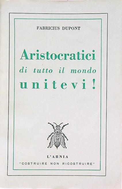 Aristocratici di tutto il mondo, unitevi! - copertina