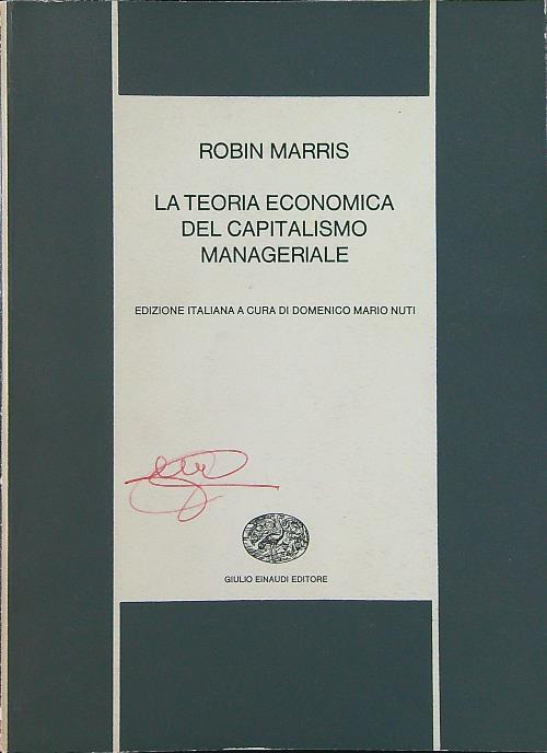 La teoria economica del capitalismo manageriale