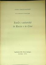 Scuola e Università in Russia e in Cina