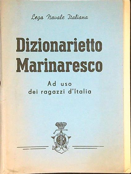 Dizionarietto marinaresco - copertina