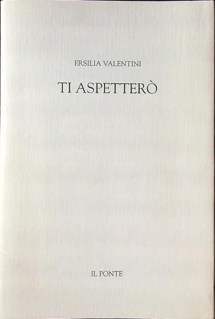 Ti aspetterò - copertina