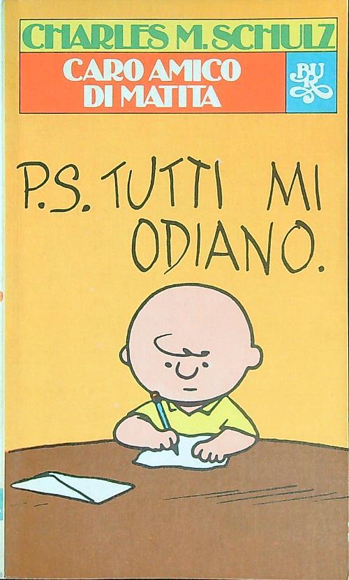 Caro amico di matita - Schulz - copertina