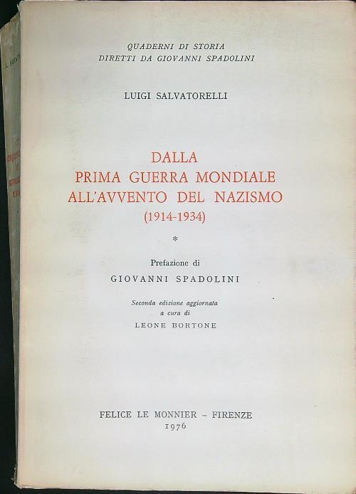 Dalla Prima Guerra Mondiale all'avvento del Nazismo
