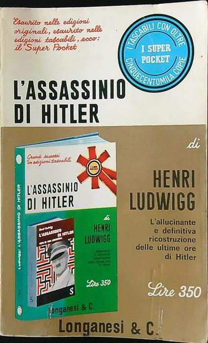 L' assassinio di Hitler - Henri Ludwigg - copertina