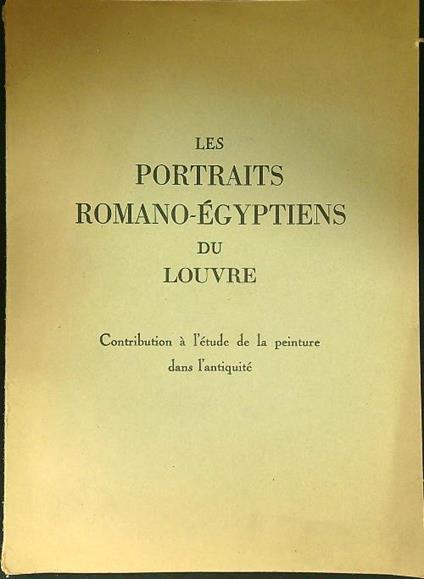 Les portraits romano-egyptiens di Louvre - copertina