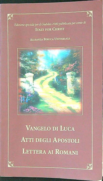 Vangelo di Luca - Atti degli Apostoli - Lettera ai romani - copertina
