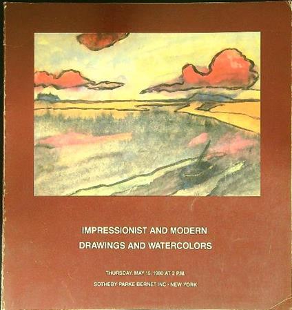 Impressionist and modern drawings and watercolors - copertina