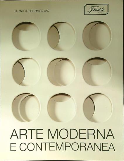 Arte moderna e contemporanea 30 settembre 2009 - copertina