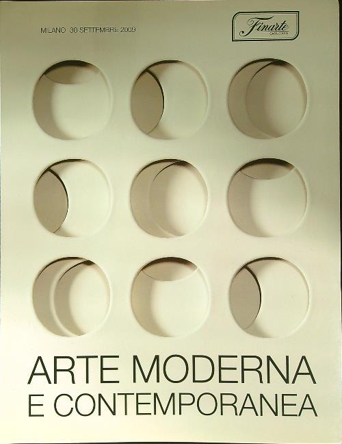 Arte moderna e contemporanea 30 settembre 2009