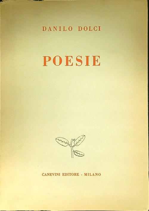 Poesie - Danilo Dolci - copertina