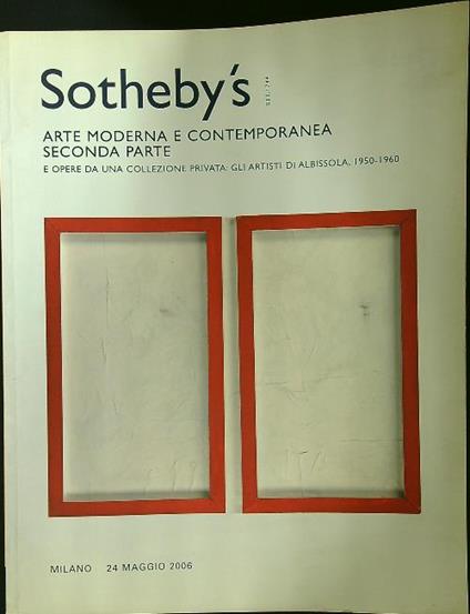 Arte moderna e contemporanea maggio 2006 seconda parte - copertina